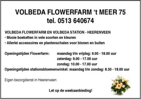 Adv D-1 Volbeda Flowerfarm